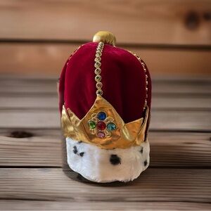 Little Day Dreamers Elope Halloween Costume Fur Trim Crown Hat Adjustable Strap